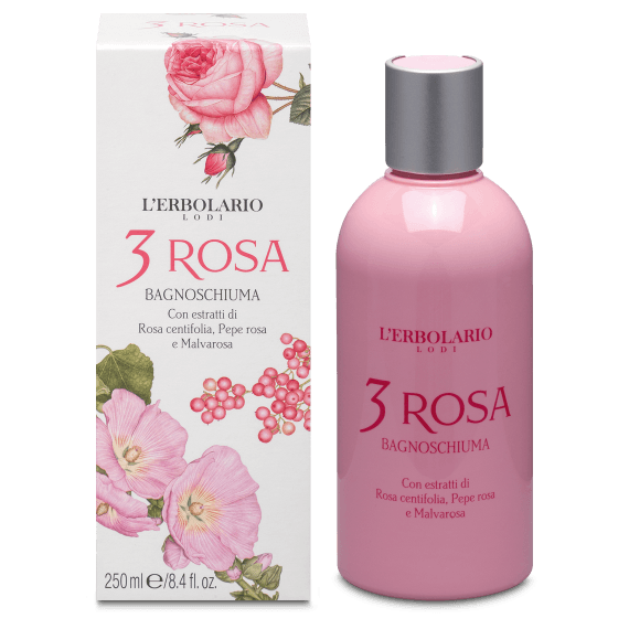 3 Rosa Bagnoschiuma 250 ml
