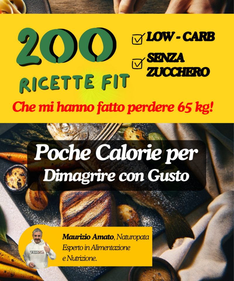 Libro 200 Ricette Fit: Low-Carb, Senza Zucchero e con Poche Calorie per Dimagrire con Gusto