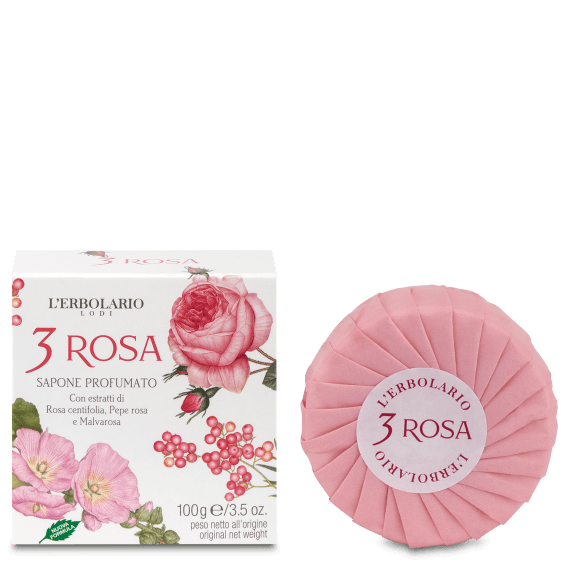 3 Rosa Sapone Profumato